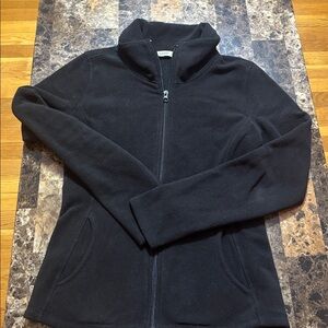 Old Navy Women’s Black Fleece sweatshirt Jacket